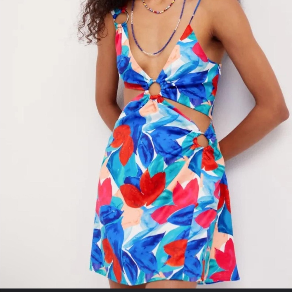 For Love And Lemons Lorenza Multicolor Floral Dress